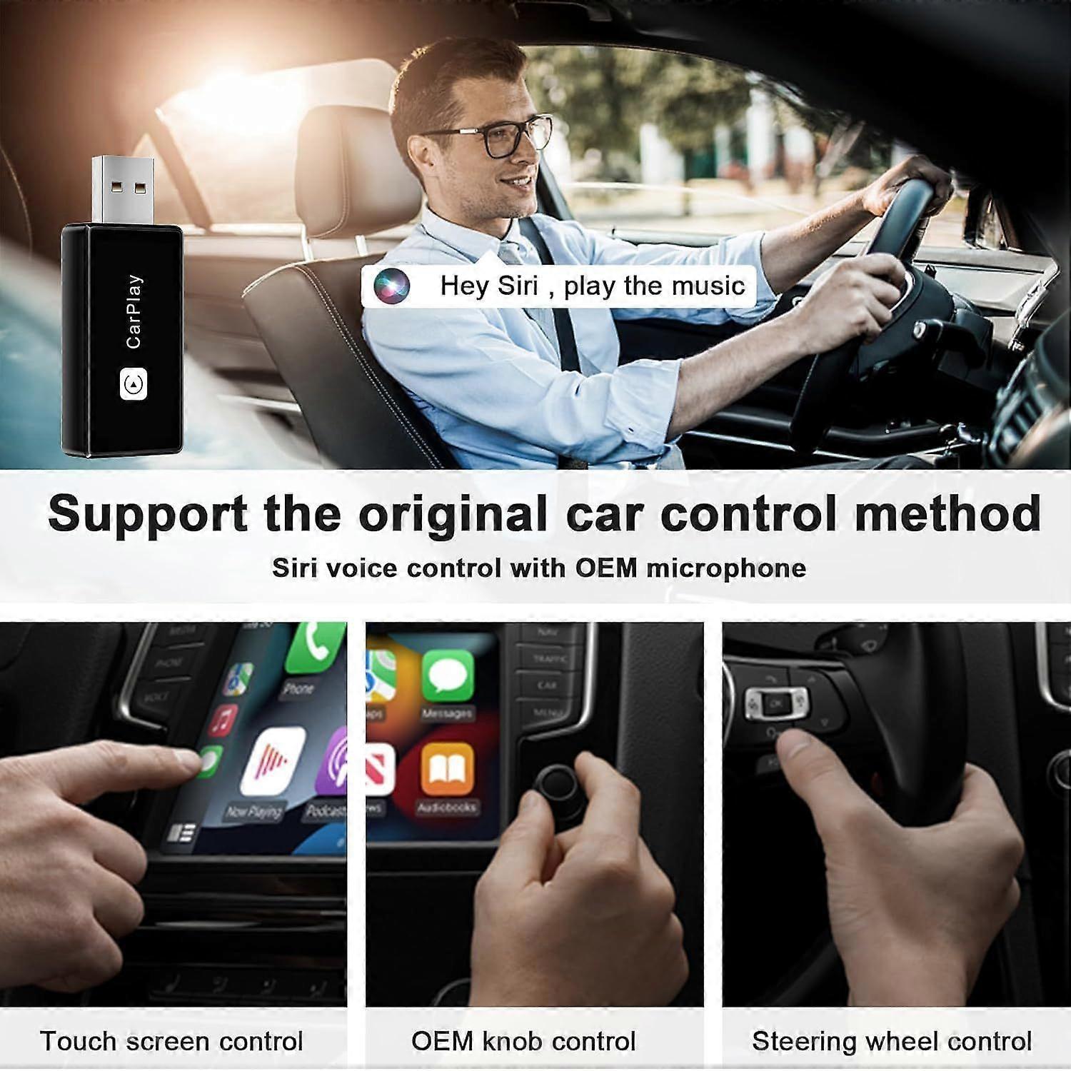 Wireless CarPlay Adapter, Converts Wired to Wireless for iPhone - Image 3