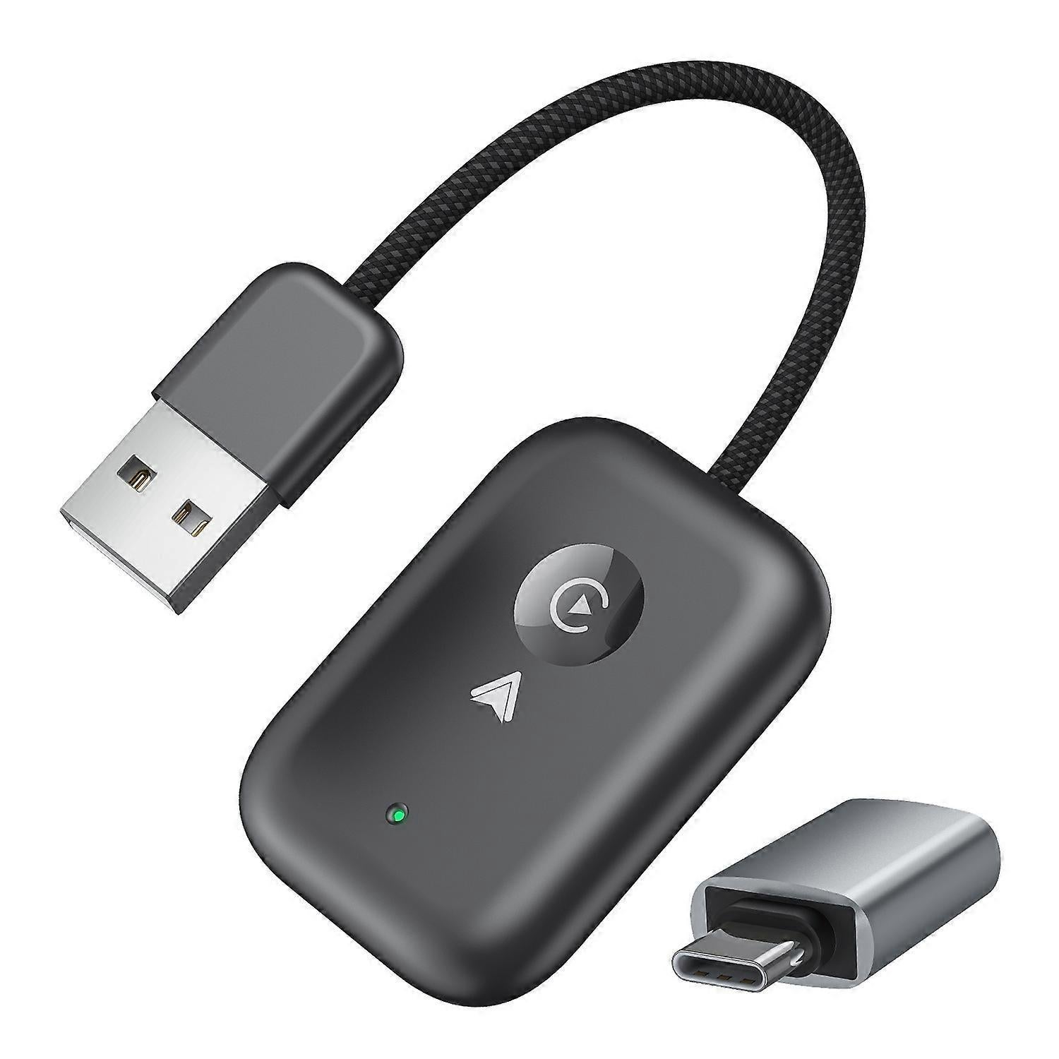 Apple CarPlay & Android Auto Wireless Adapter, Plug & Play Car Dongle - Image 1