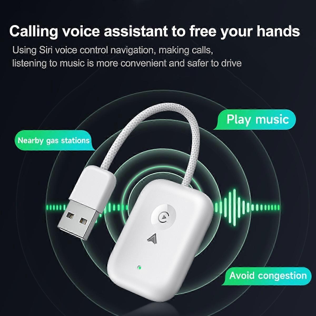 Apple CarPlay & Android Auto Wireless Adapter, Plug & Play Car Dongle - Image 5