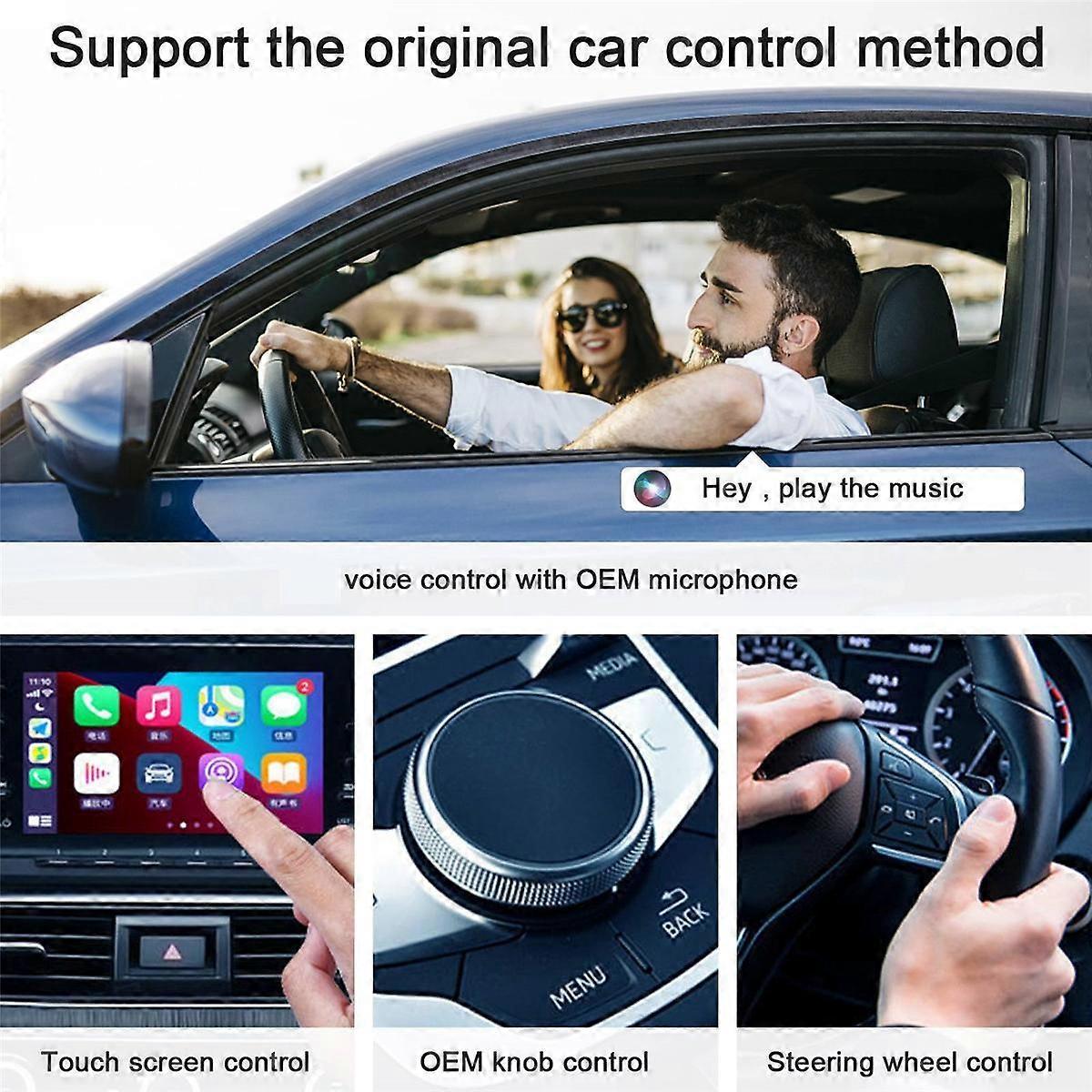CarPlay Wireless Adapter, Wired to Wireless Dongle with WiFi Online Update - Image 2