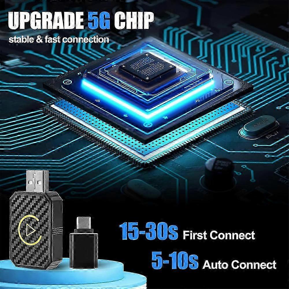 Android Auto & Apple CarPlay Wireless Adapter, Convert Wired to Wireless - Image 3