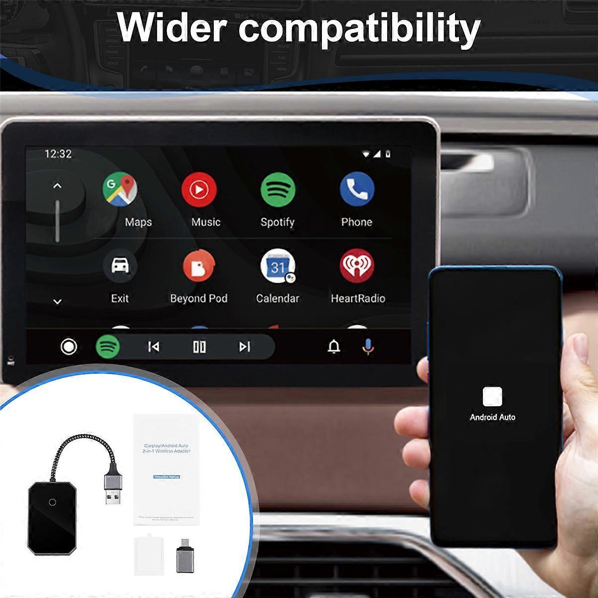 2 in 1 Wireless CarPlay Adapter, Convert Wired to Wireless CarPlay Box - Image 4