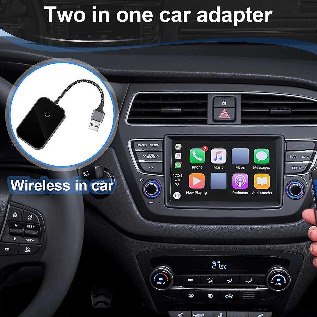 2 in 1 Wireless CarPlay Adapter, Convert Wired to Wireless CarPlay Box - Image 5
