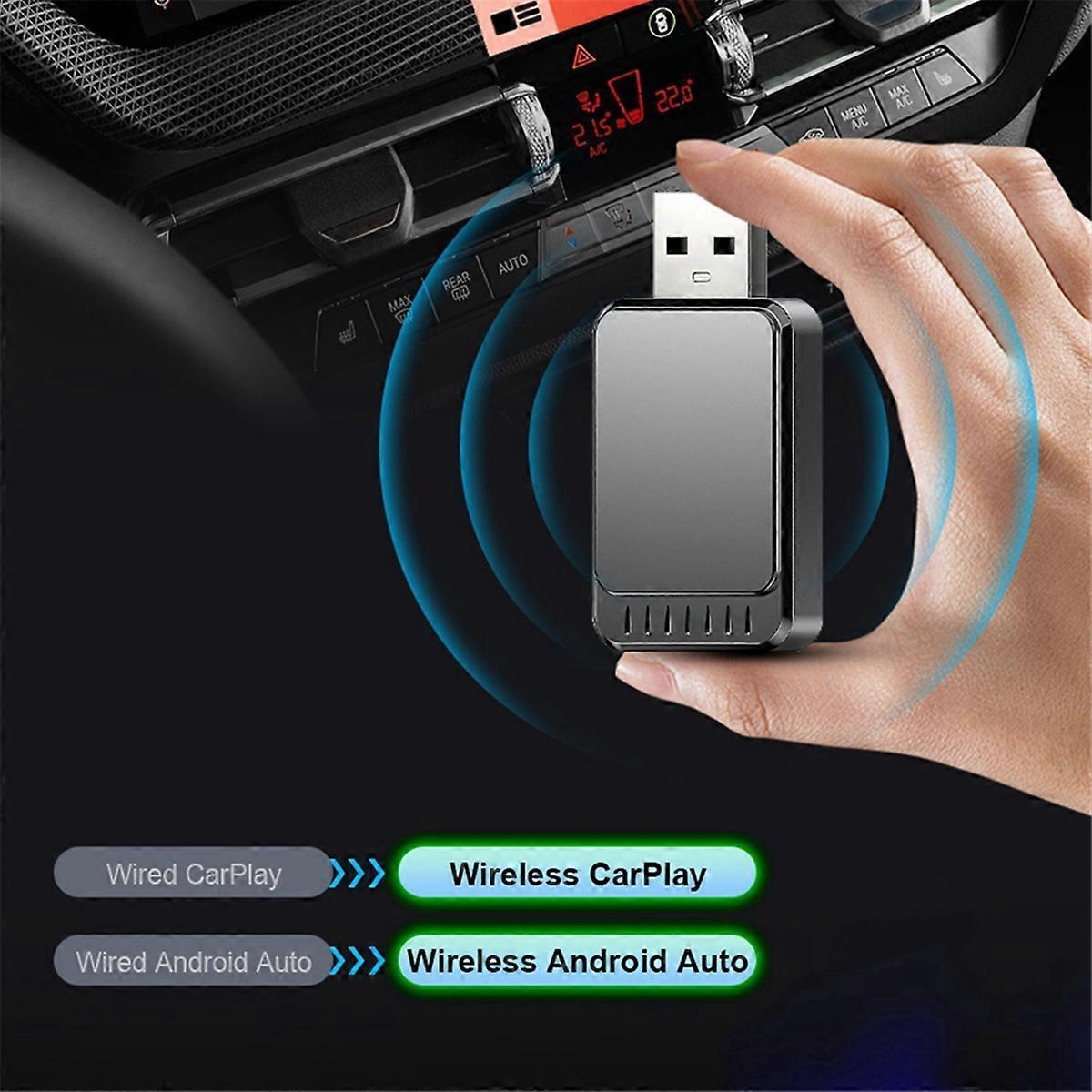 CarPlay Adapter for Android Auto, Wired to Wireless Dongle - Image 3