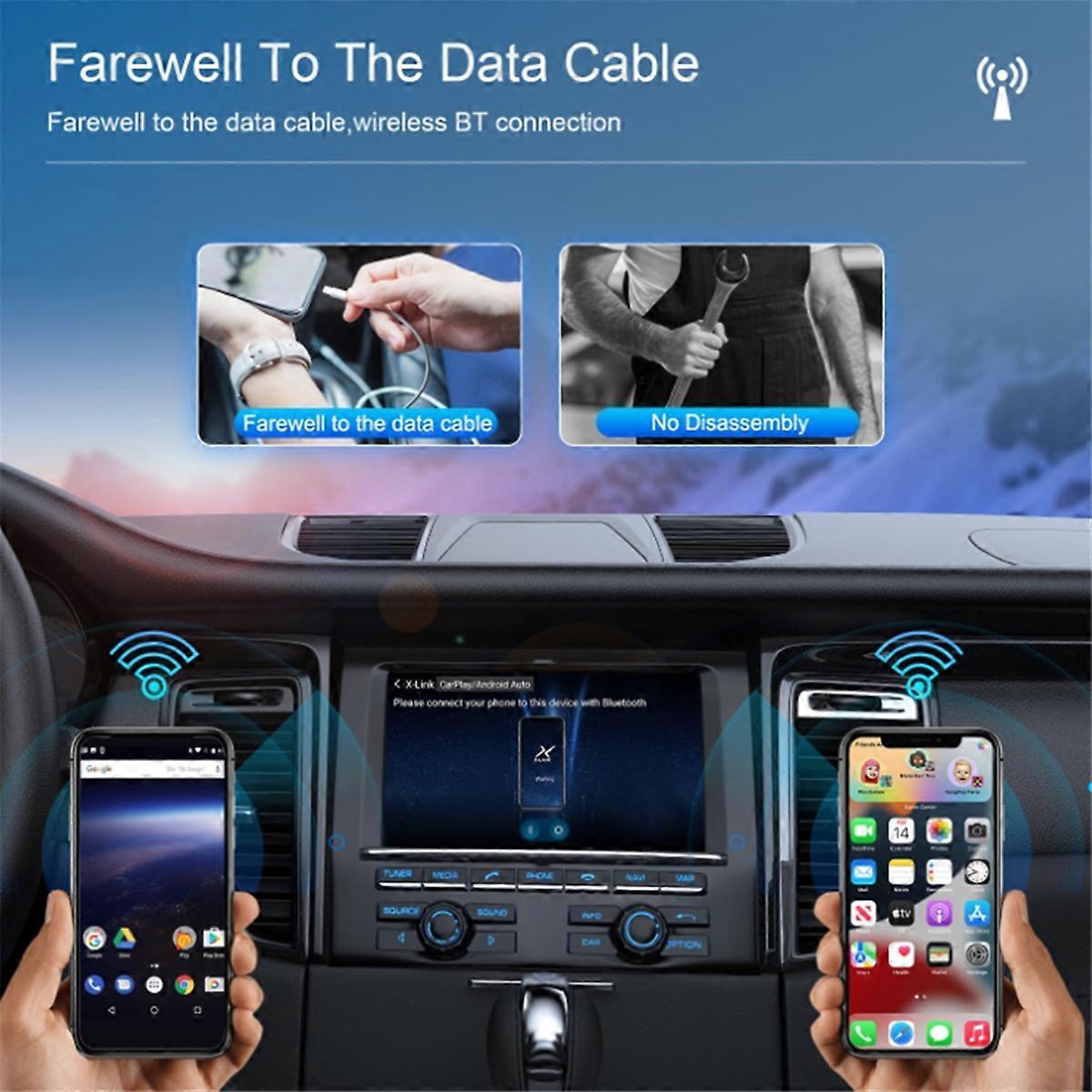 Wireless CarPlay Adapter for iOS & Android, Support CarPlay & Android Auto - Image 4