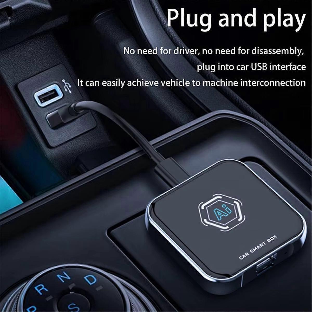 Smart Car AI Box Android 13.0, 2+32GB Wired to Wireless CarPlay Adapter - Image 3