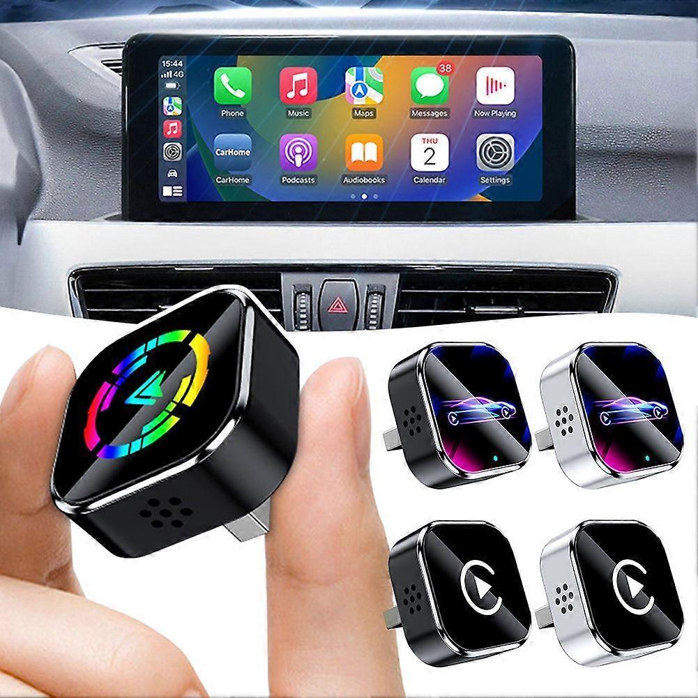 2-in-1 Wireless CarPlay Adapter for iPhone & Android, Mini Auto Dongle - Image 2