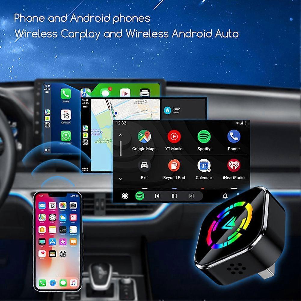2-in-1 Wireless CarPlay Adapter for iPhone & Android, Mini Auto Dongle - Image 3