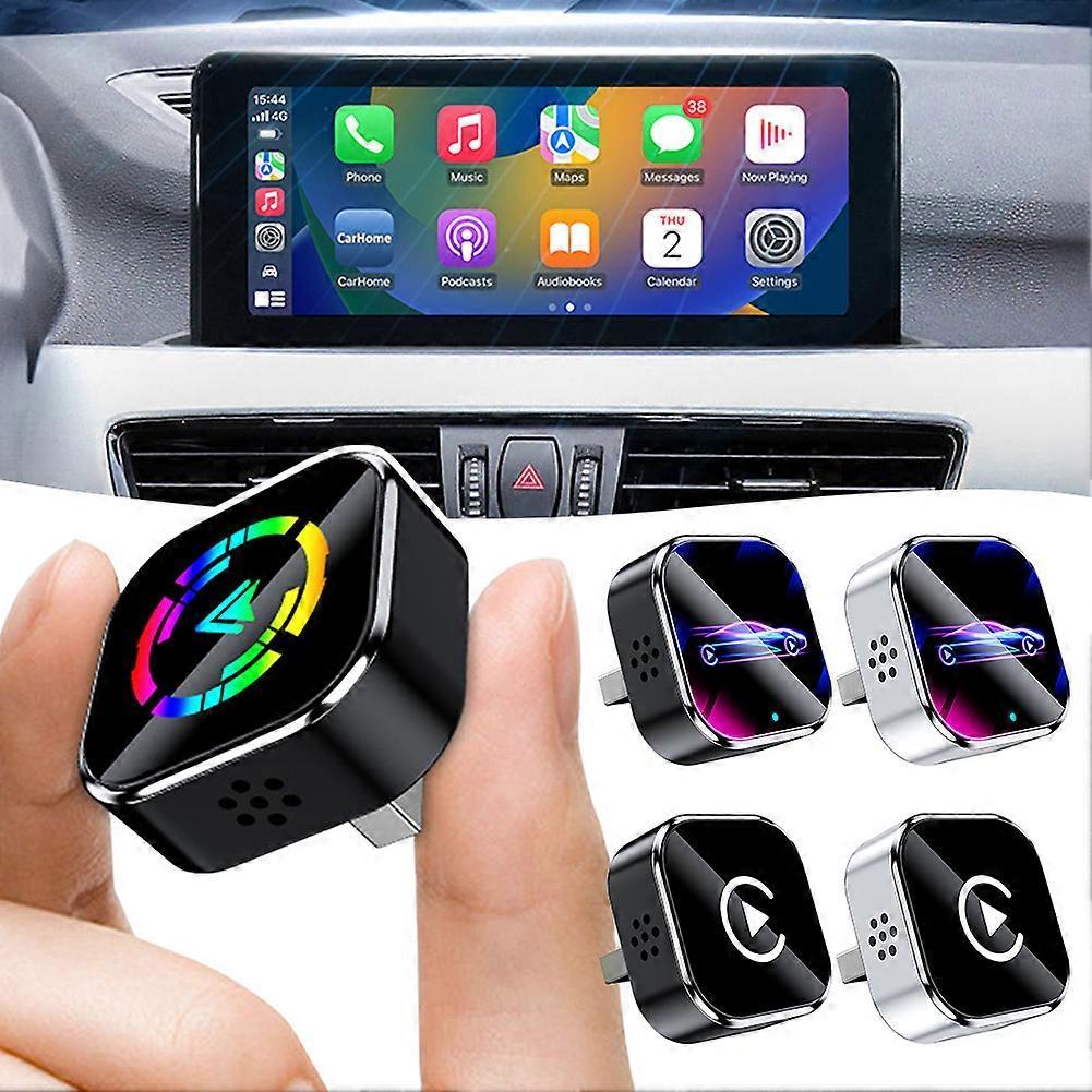2-in-1 Wireless CarPlay Adapter for iPhone & Android, Mini Auto Dongle - Image 2