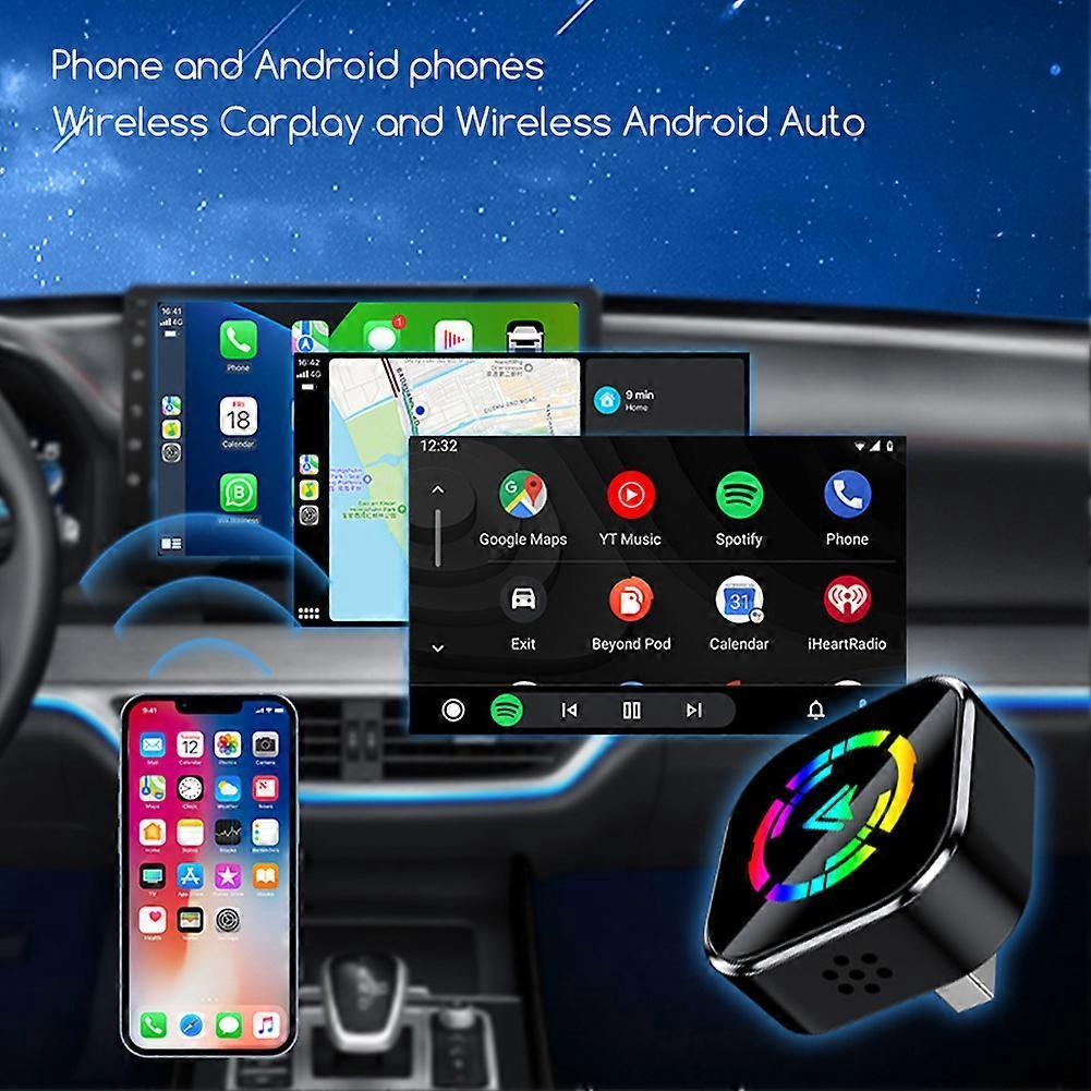 2-in-1 Wireless CarPlay Adapter for iPhone & Android, Mini Auto Dongle - Image 3