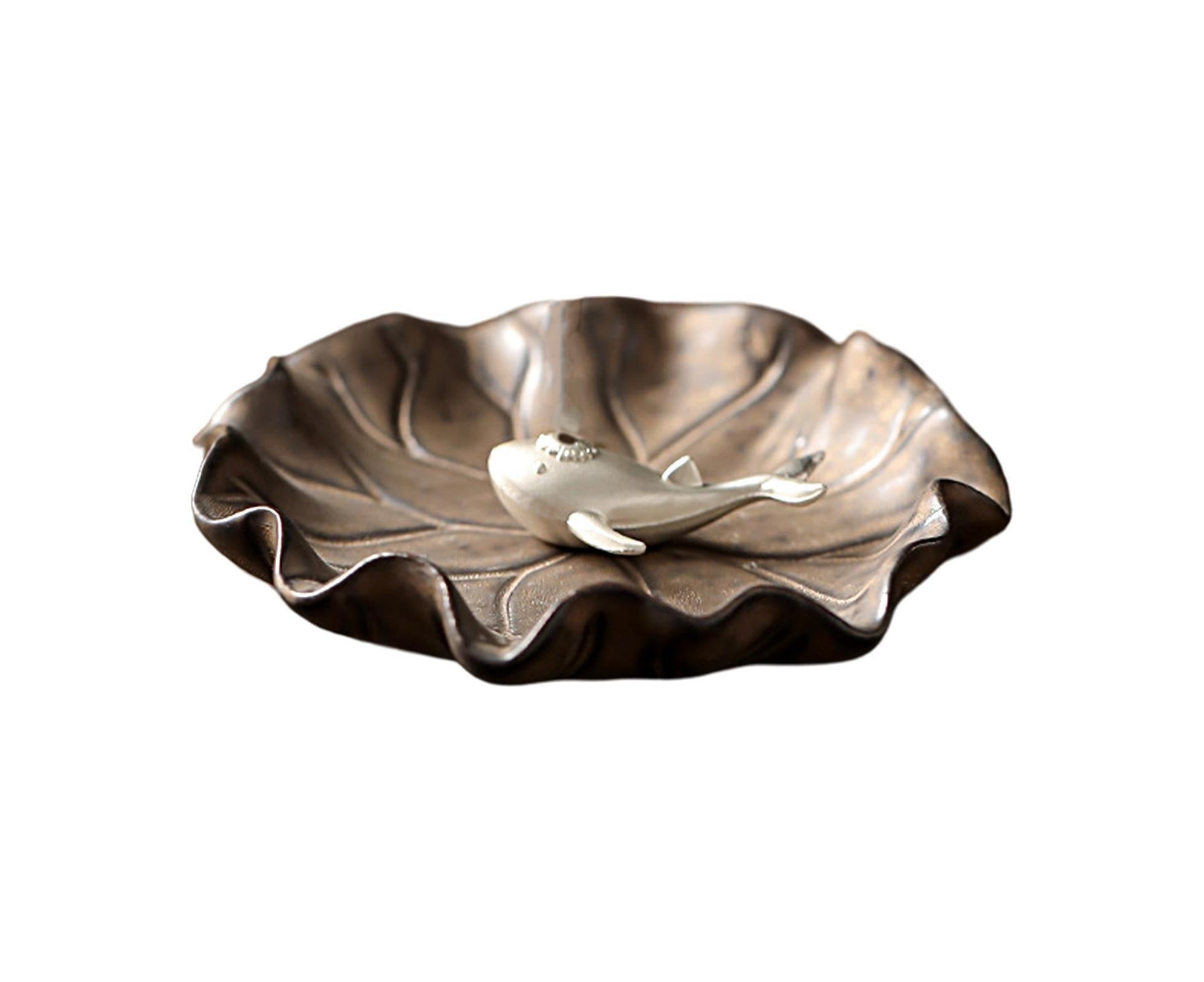 Lotus Leaf Mini Incense Holder for Teahouse-E - Image 1