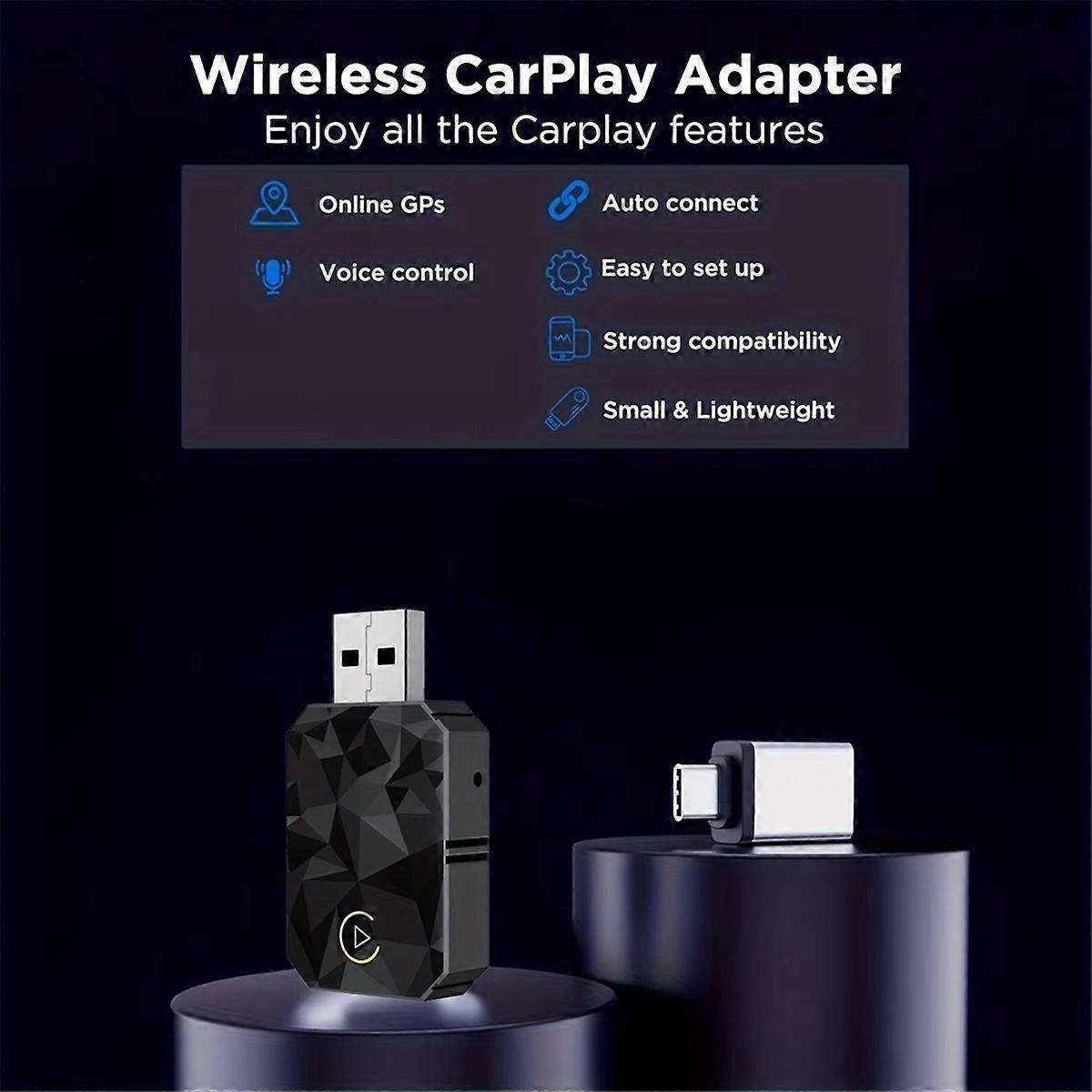 Wireless CarPlay Adapter for Android, Mini Auto Dongle - Image 4