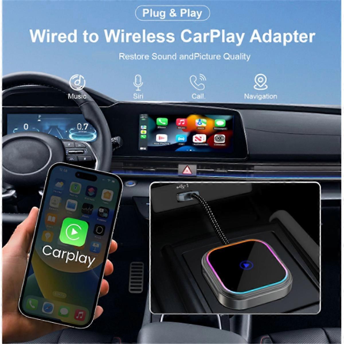 2-in-1 Wireless CarPlay Adapter for Android Auto Audio - Image 2