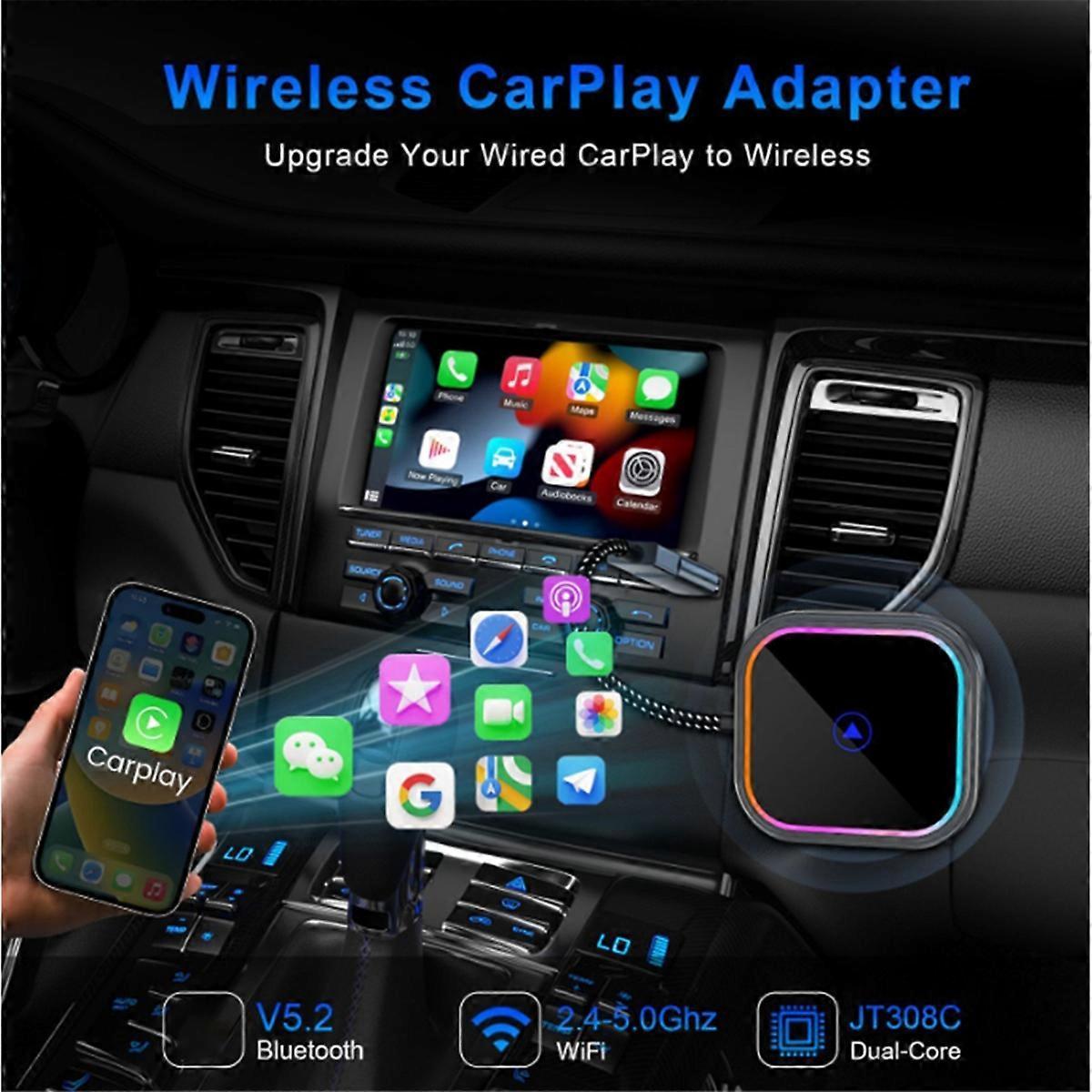 2-in-1 Wireless CarPlay Adapter for Android Auto Audio - Image 3