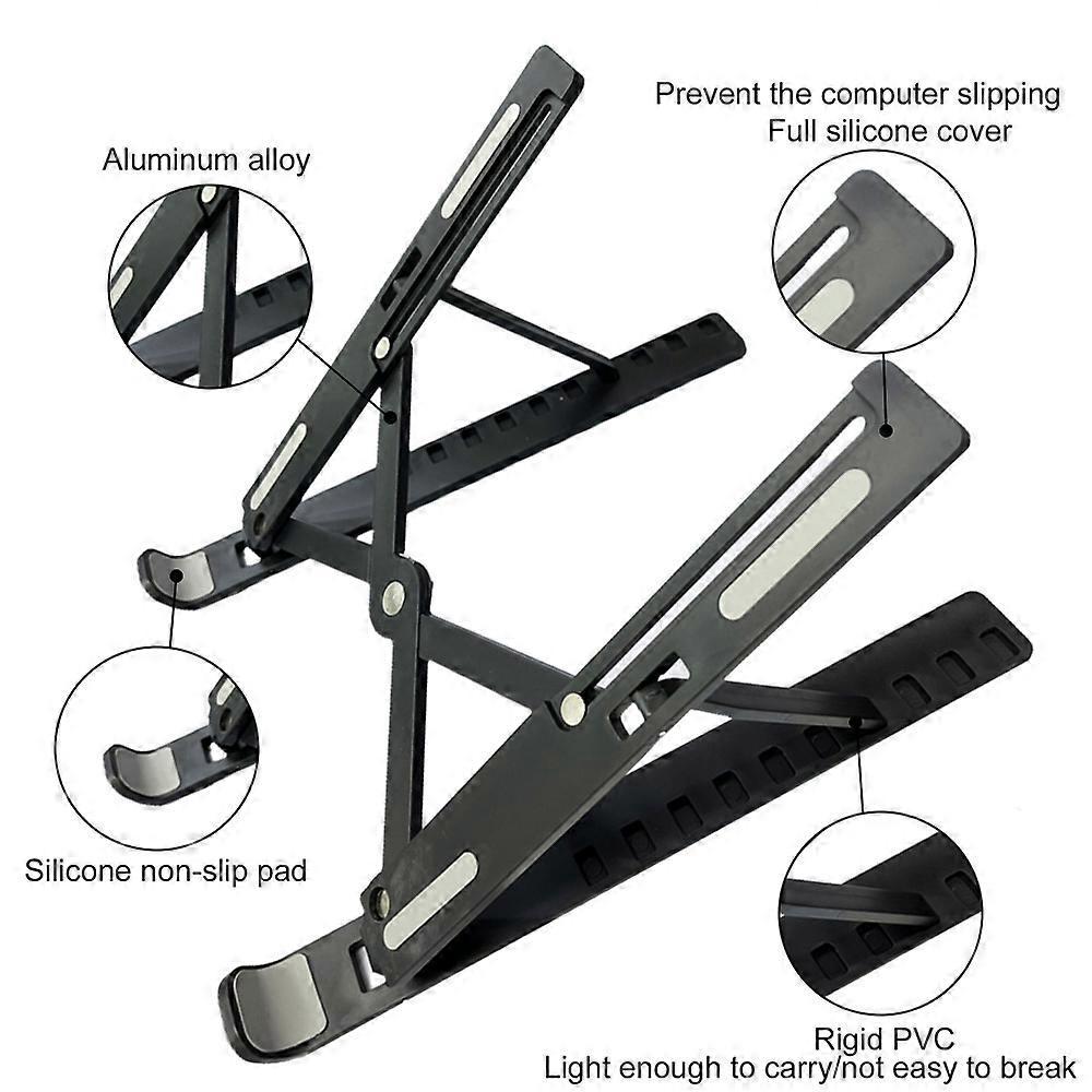 Foldable Adjustable ABS Laptop Stand, Ergonomic Tablet/Computer Holder - Image 3