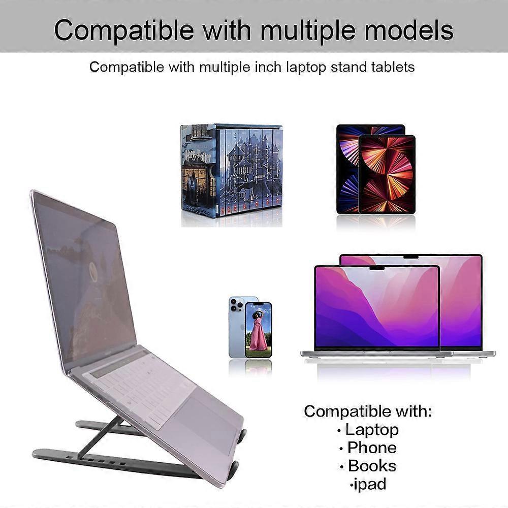 Foldable Adjustable ABS Laptop Stand, Ergonomic Tablet/Computer Holder - Image 4