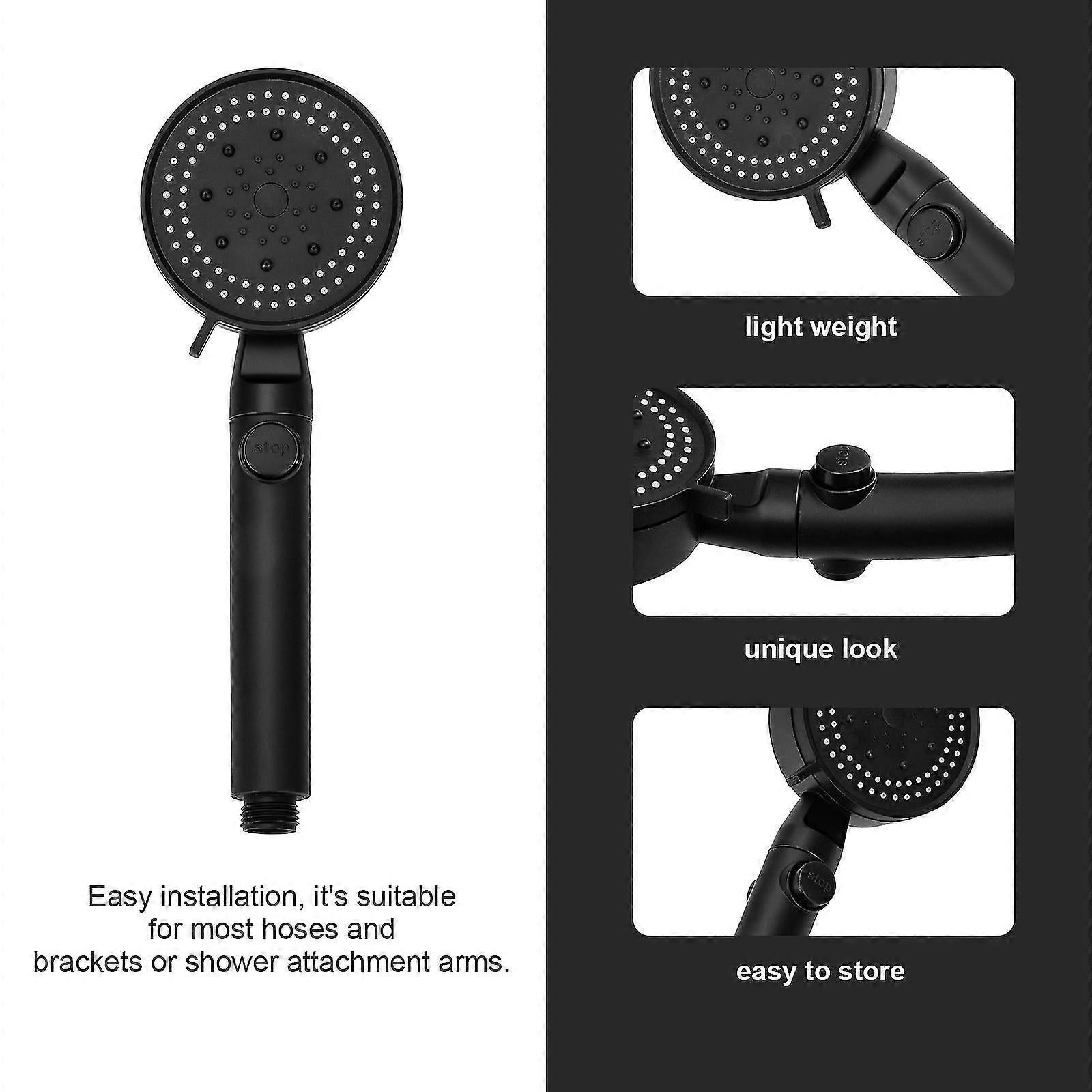 Adjustable Plastic Shower Head, Handheld Shower Sprinkler - Image 2