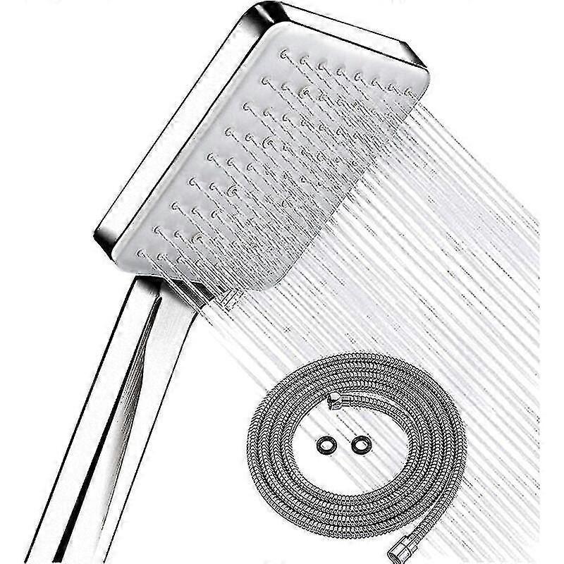 Water Saving Shower Head with 1.5m Hose, Bathroom Handheld - Image 1
