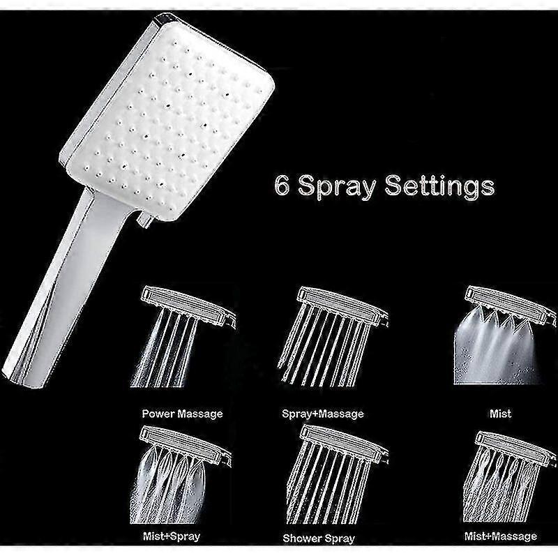 Water Saving Shower Head with 1.5m Hose, Bathroom Handheld - Image 3