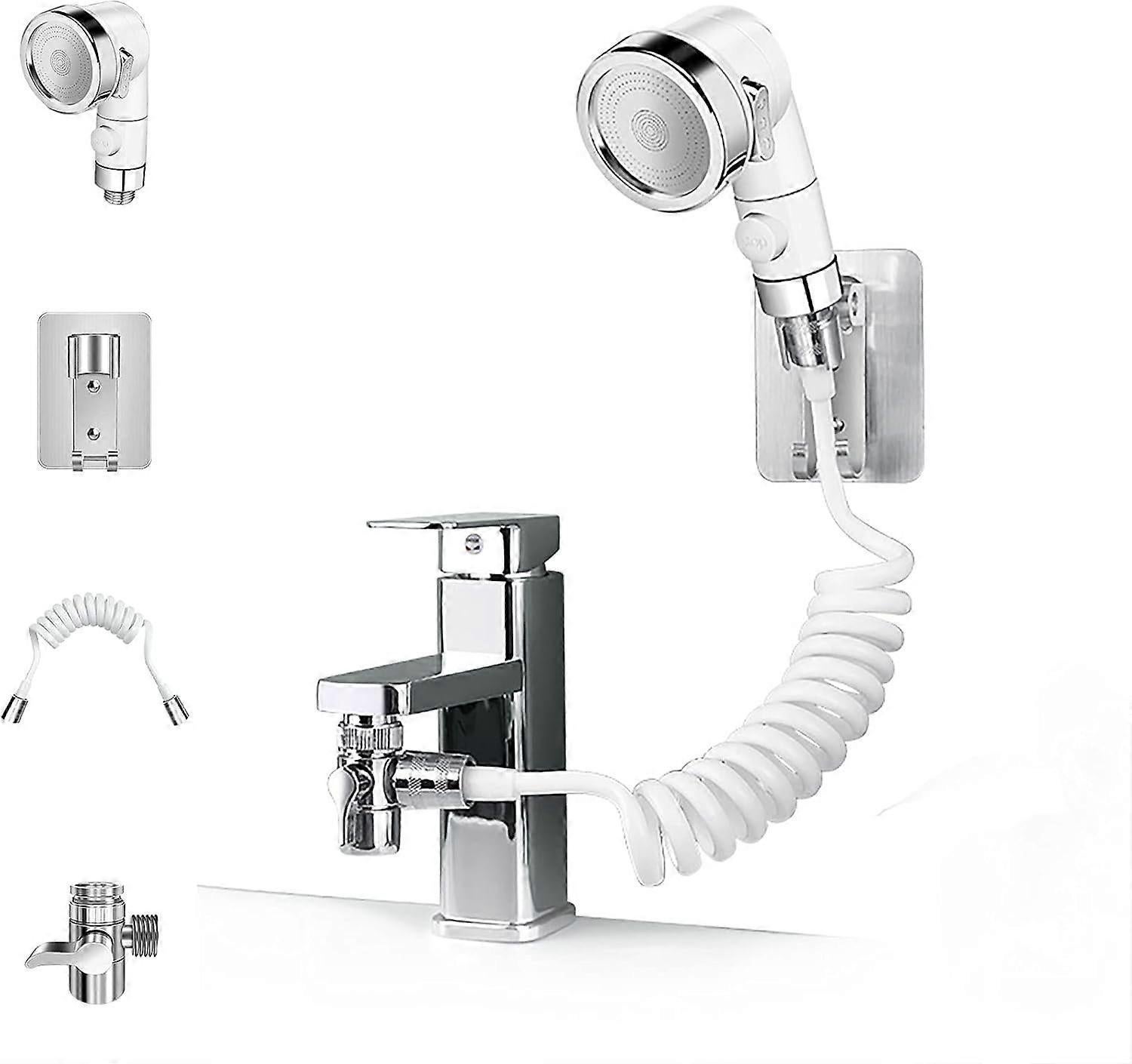 Shower Head Set with Hose, Adjustable Handheld Shower - Image 1