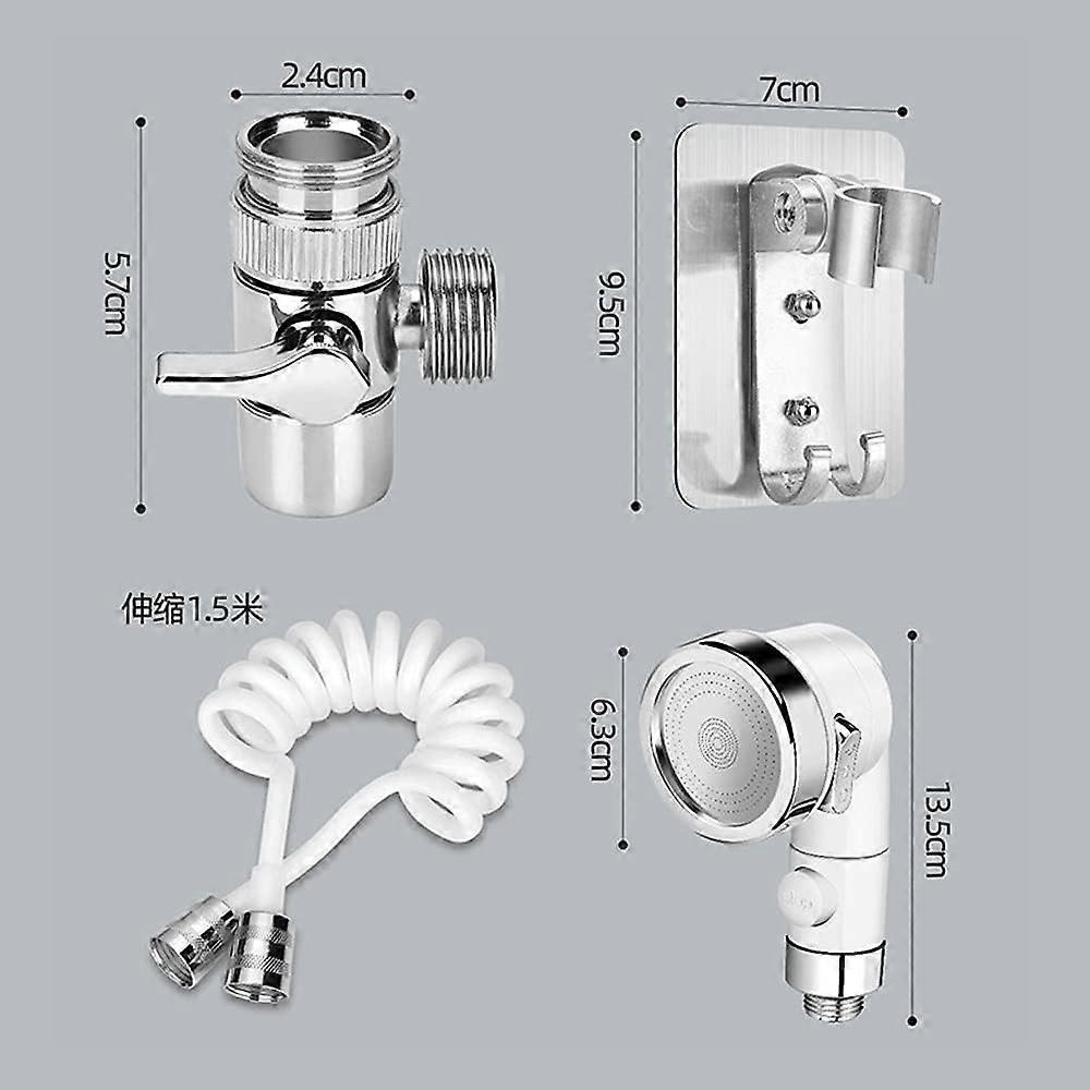 Shower Head Set with Hose, Adjustable Handheld Shower - Image 2