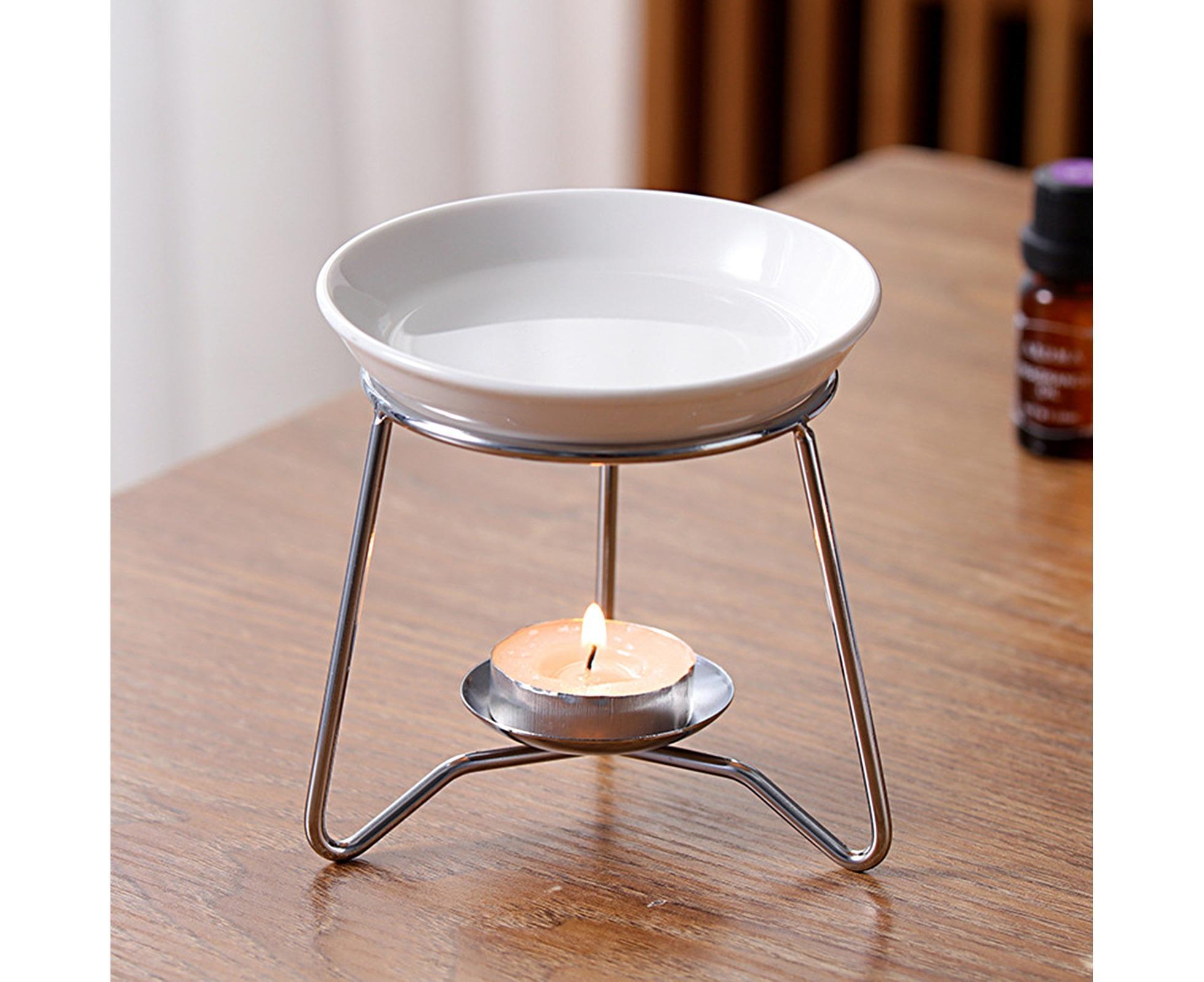 Wax Candle Burner for Home-Silver - Image 2