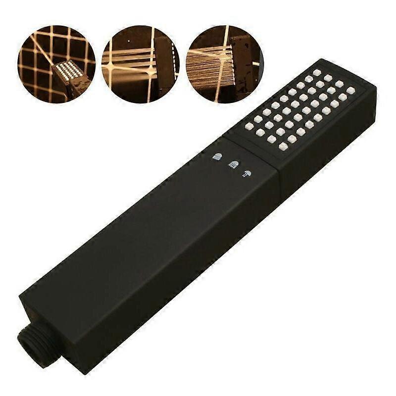 3 Modes High Pressure Shower Head with Hose, Black - Image 1