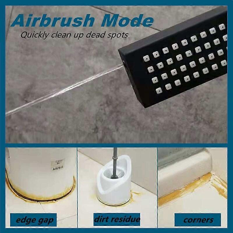 3 Modes High Pressure Shower Head with Hose, Black - Image 3