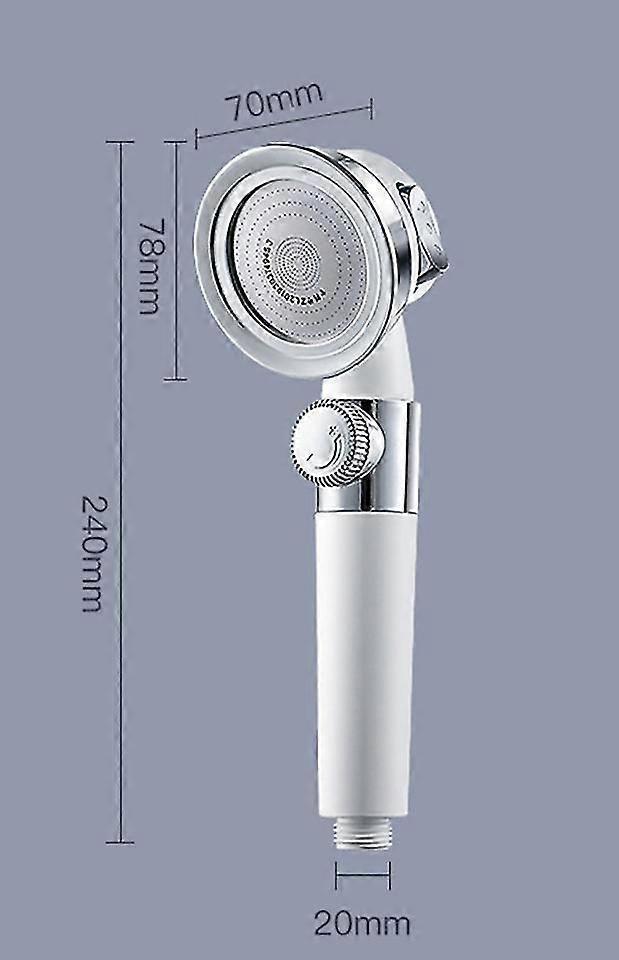 High Pressure Bathroom Shower Head, Jet Handheld Sprinkler - Image 3