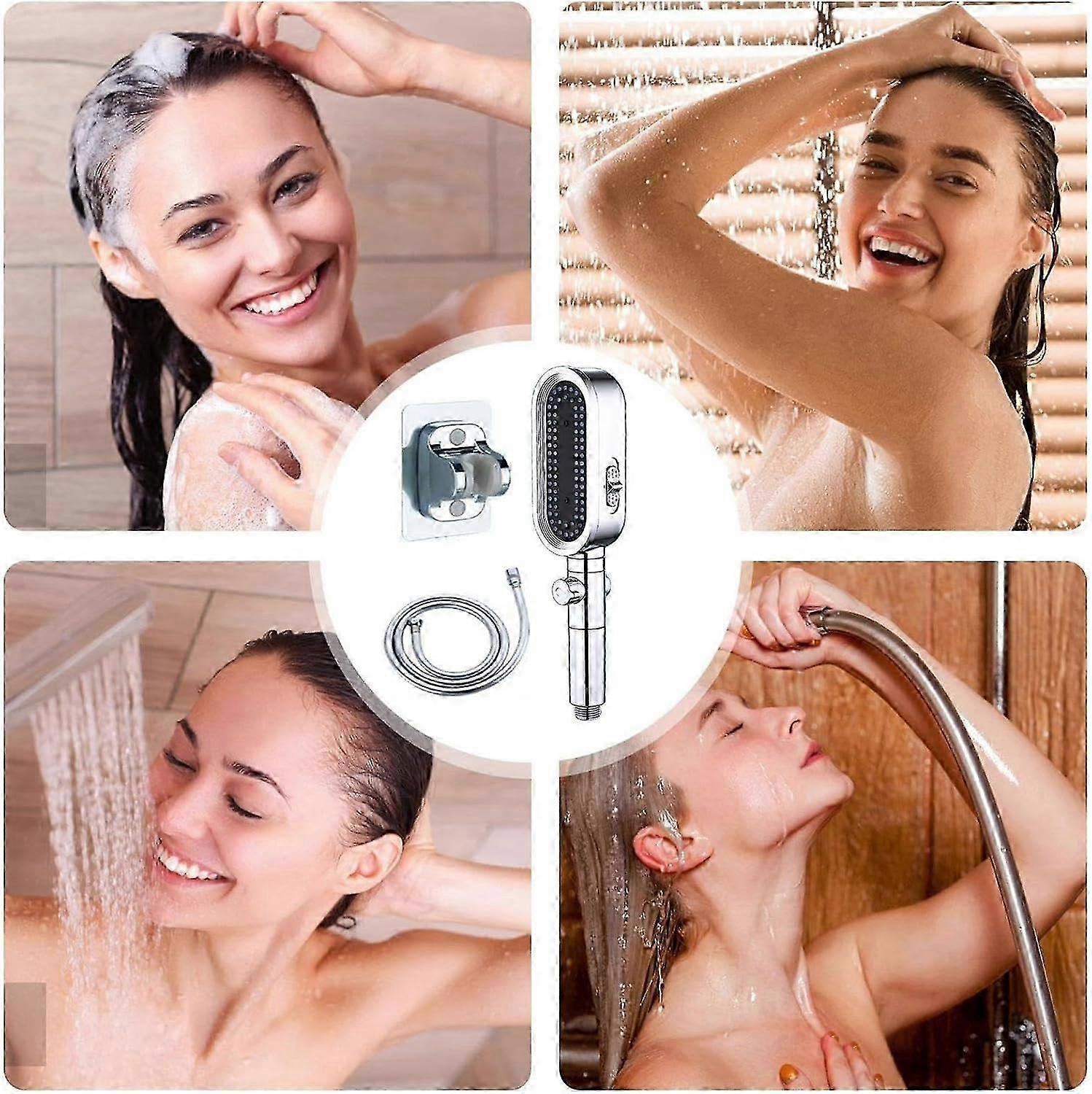 Adjustable High Pressure Shower Head Set with 1.5m Hose - Image 5