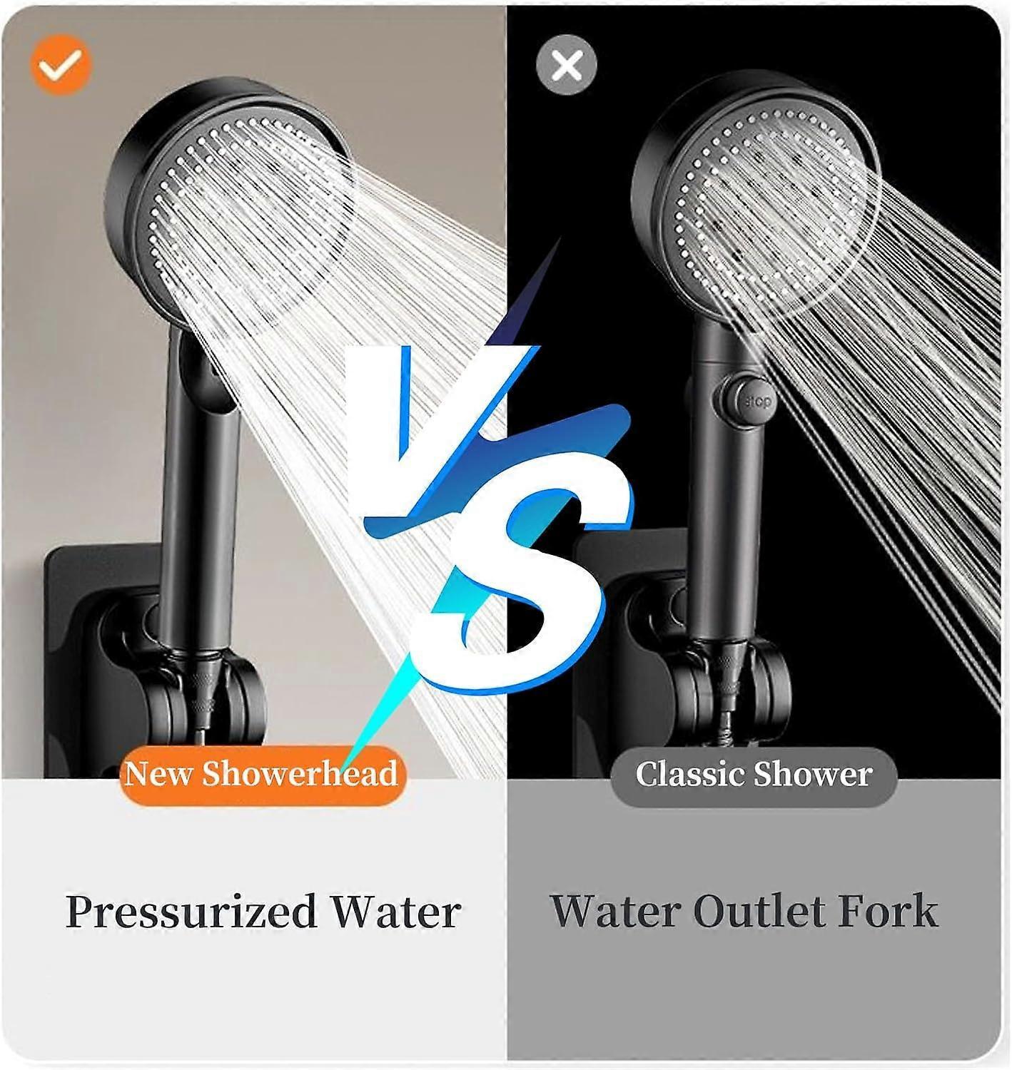 High Pressure Adjustable Shower Head with 1.5M Hose, Anti-Limescale - Image 4