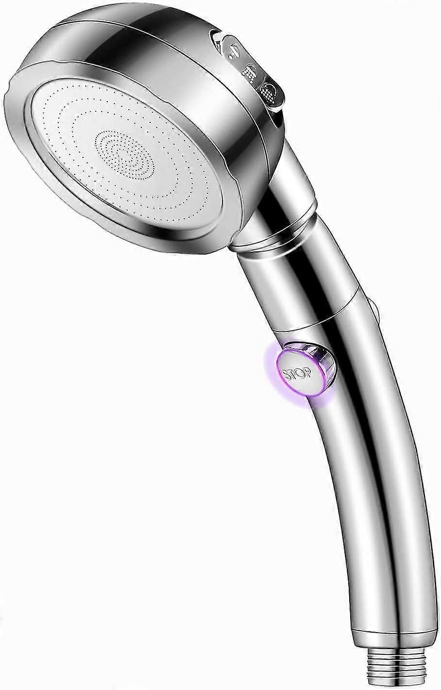 Handheld Pressure Shower Head, 3 Jet Functions, Water Saving Set - Image 2