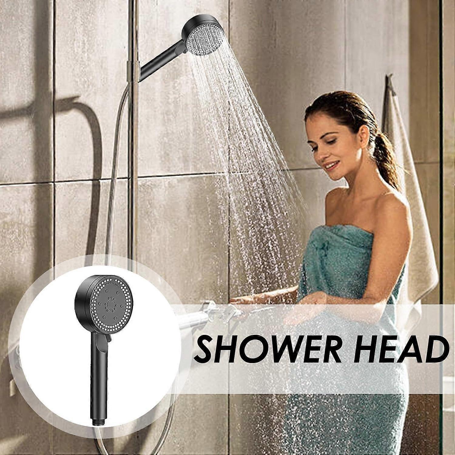 Bathroom Pressure Shower Head, 8 Modes Handheld Spa Shower - Image 2