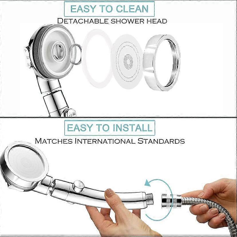 Pressurized Shower Head, Household Water  Compatible - Image 3