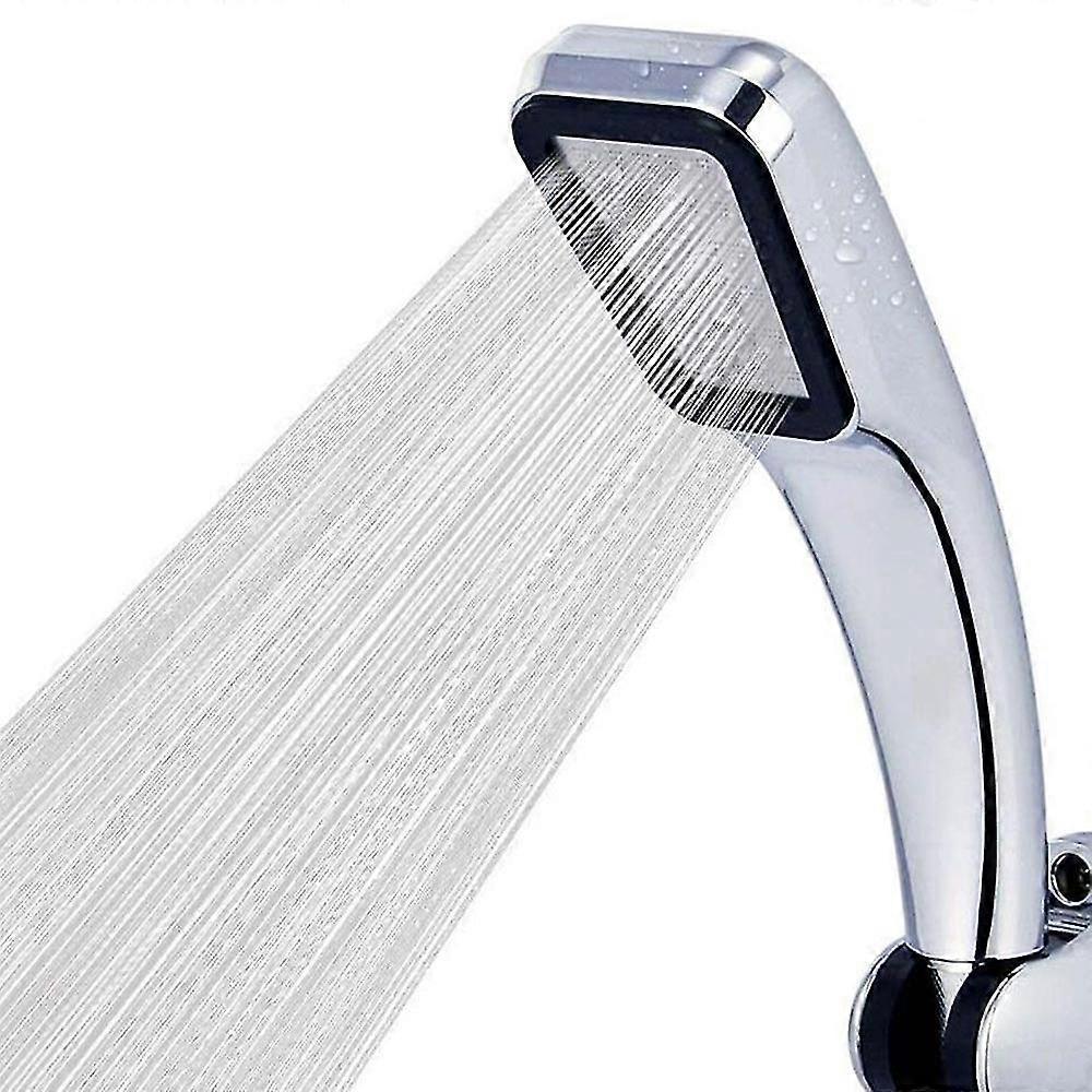 300-Hole Square Pressurized Handheld Shower Head, Water Saving - Image 2