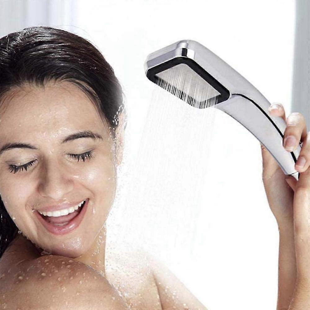 300-Hole Square Pressurized Handheld Shower Head, Water Saving - Image 3