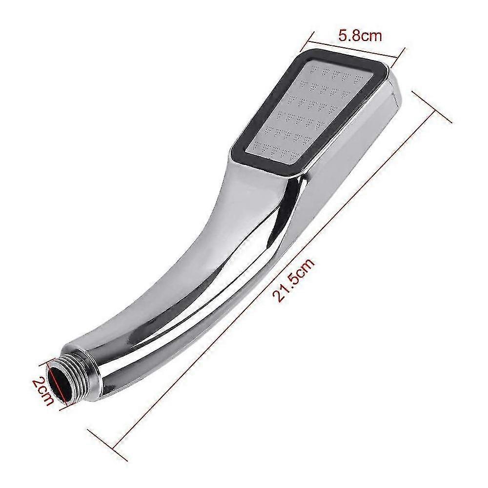 300-Hole Square Pressurized Handheld Shower Head, Water Saving - Image 5
