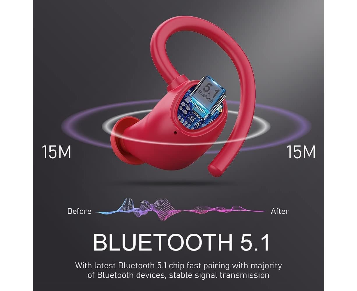 1 pcs Wireless Bluetooth Headphones,Deep Stereo Bass,Built in Mic - Image 3