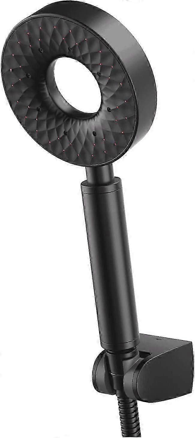Shower Head with Hose & Holder, ABS Handheld 3 Jet Types - Image 1