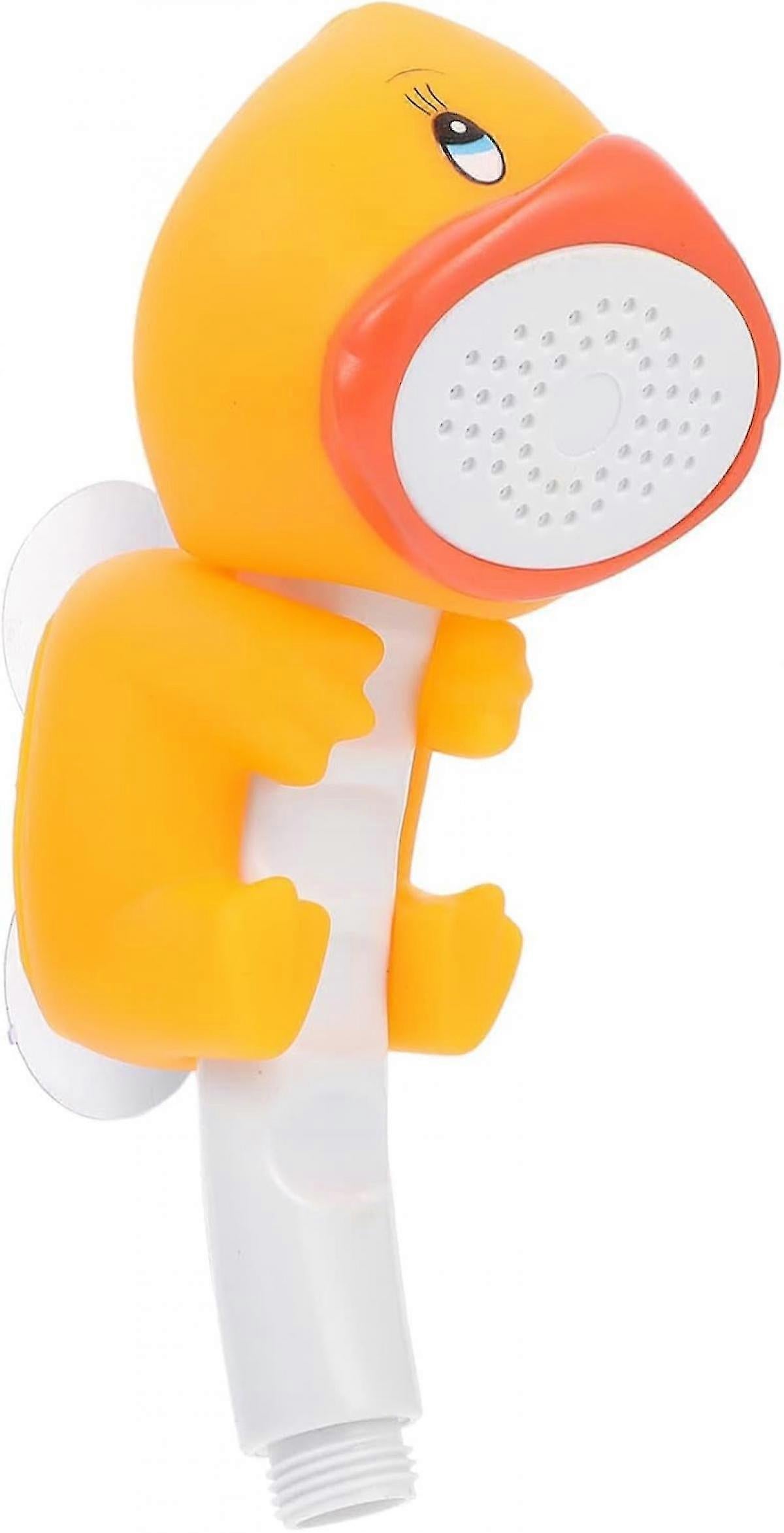Cartoon Handheld Shower Head, White Animal Bath Spray for Babies - Image 1