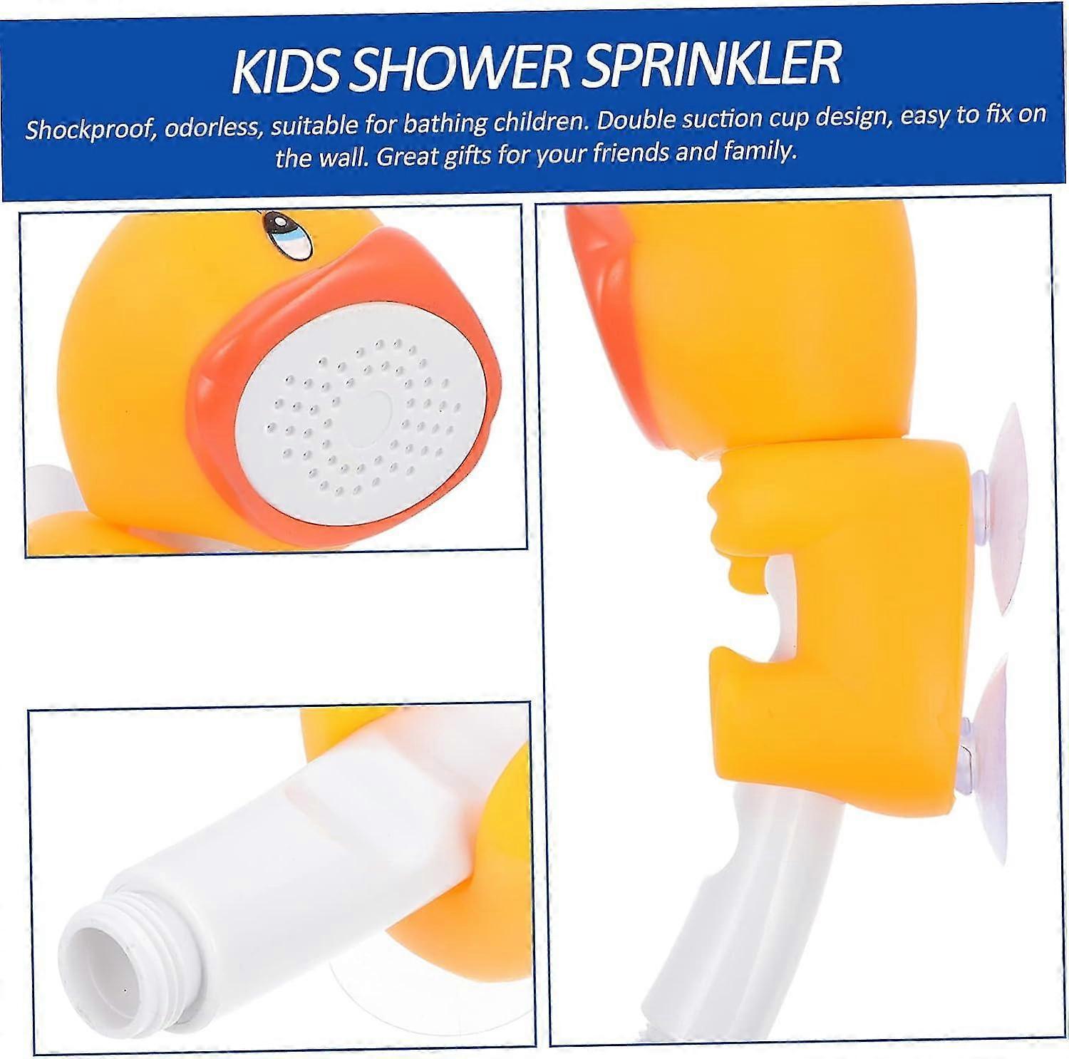 Cartoon Handheld Shower Head, White Animal Bath Spray for Babies - Image 2