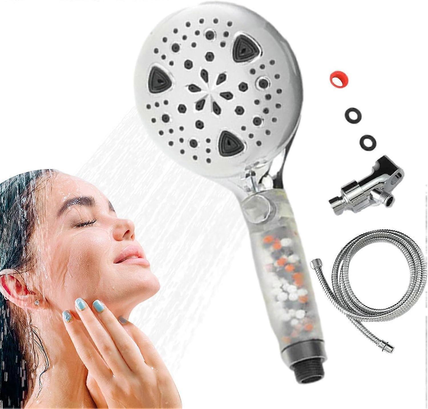 Handheld Shower Spray Head, Reusable Water Saving Design - Image 1