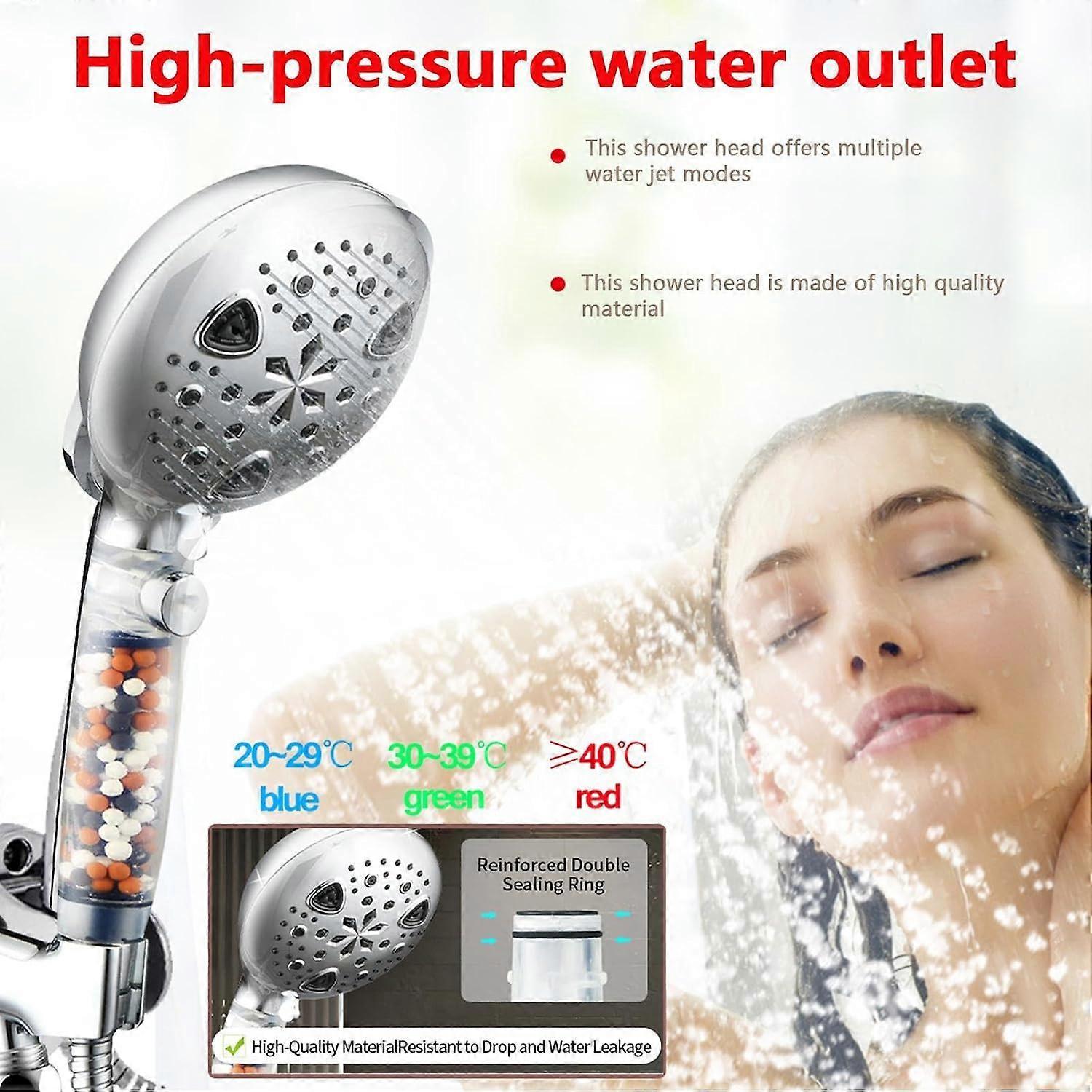 Handheld Shower Spray Head, Reusable Water Saving Design - Image 4