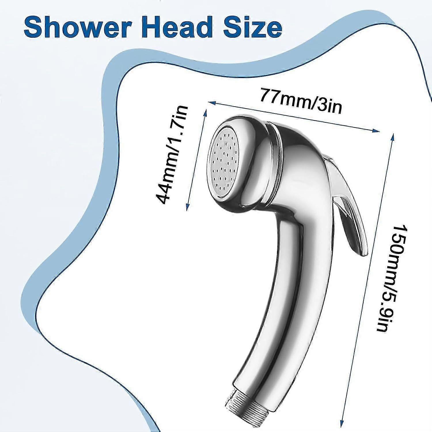 High Pressure Handheld Trigger Shower Nozzle - Image 3