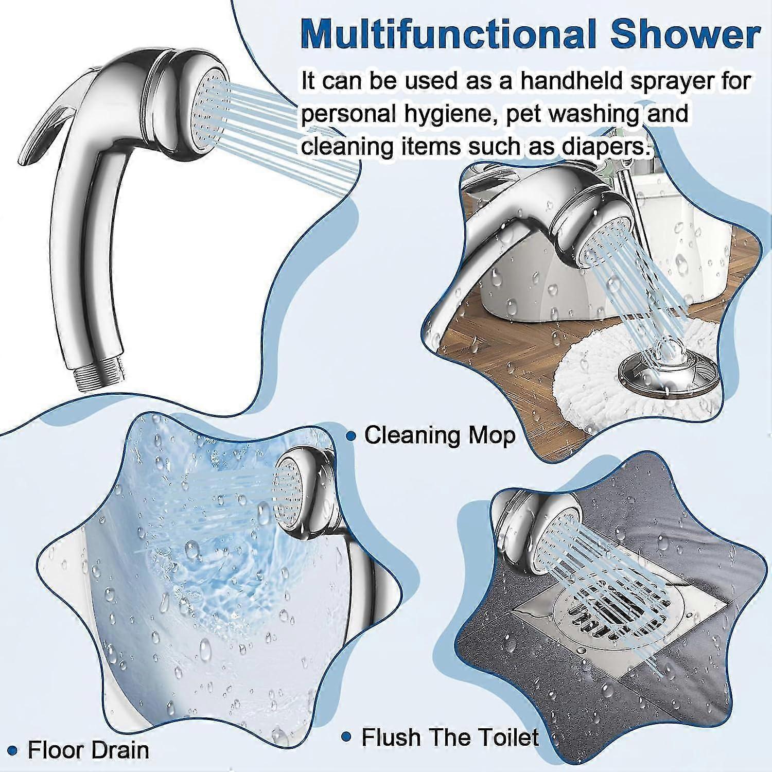 High Pressure Handheld Trigger Shower Nozzle - Image 5