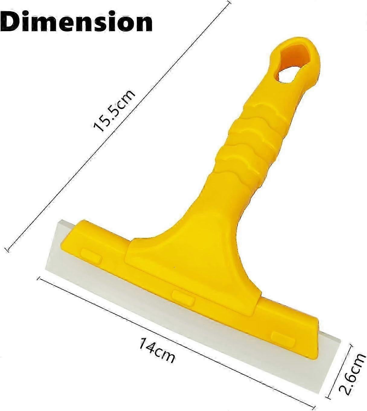 Plastic Small Window Squeegee, Silicone Glass Cleaner - Image 2