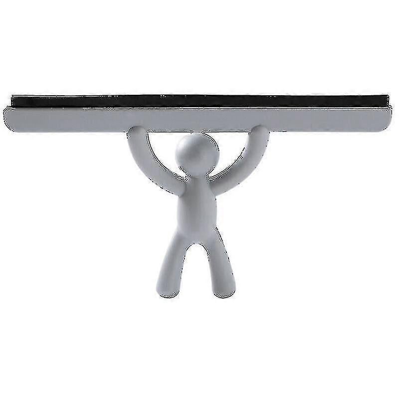 Gray Shower Squeegee, Multi-Purpose Glass Cleaner - Image 1