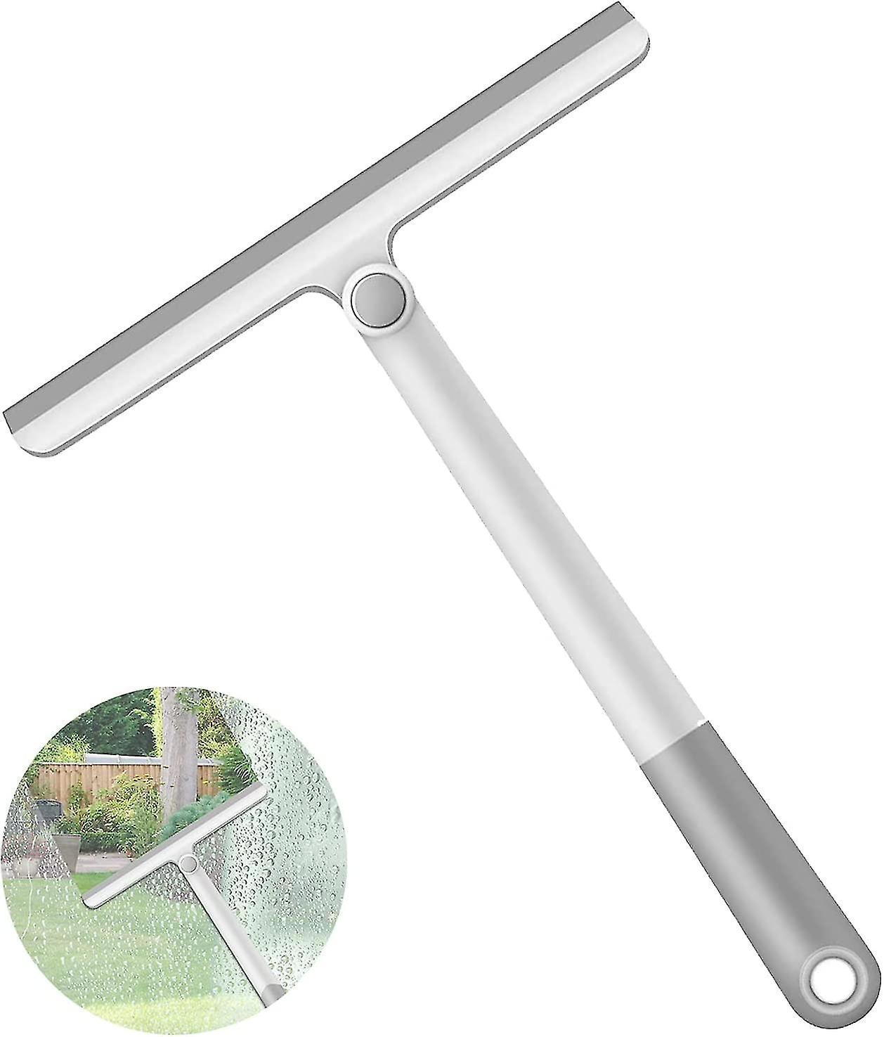 Silicone Shower Squeegee with Rotating Handle for Bathroom/Window - Image 1