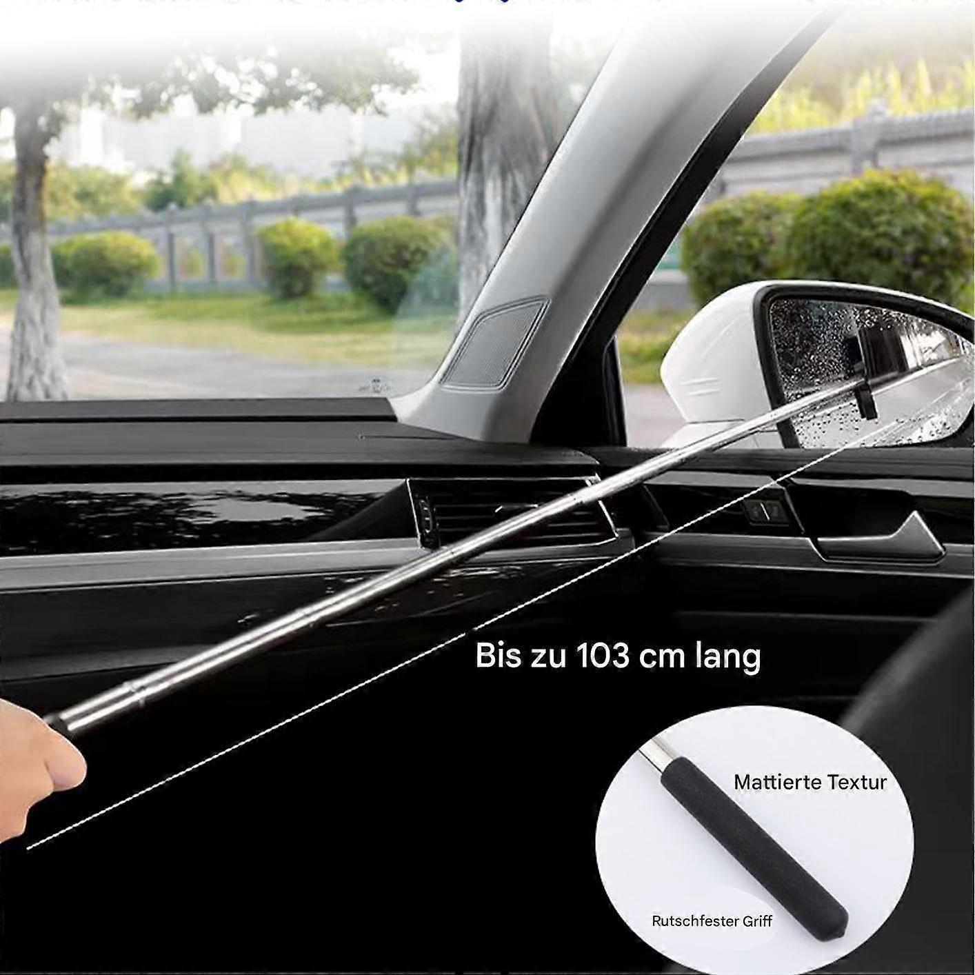 Car Side Mirror Squeegee, Fog Cleaning Tool, Black - Image 5