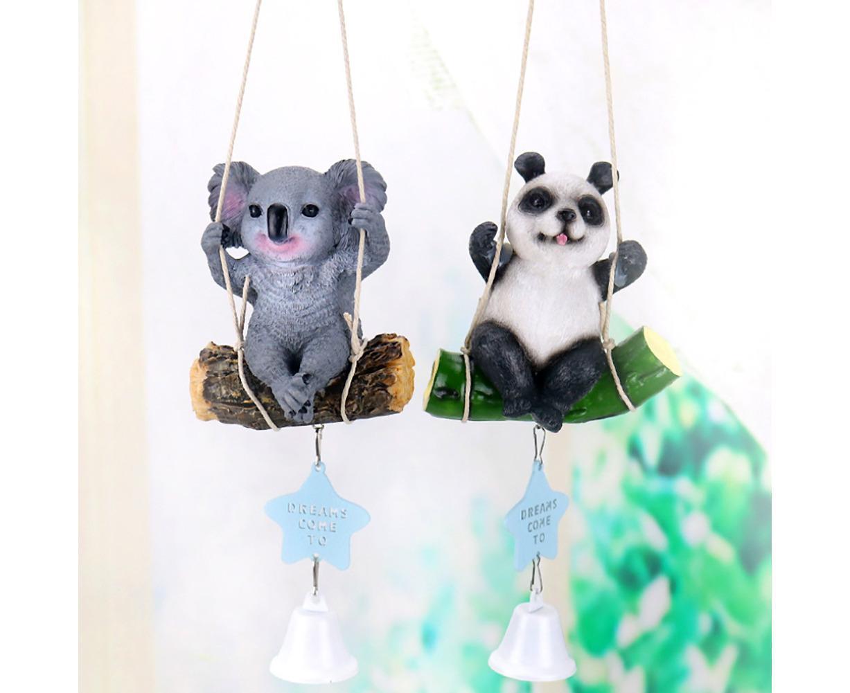 Cute Swing Panda Sloth Wind Chimes Home Door Window Balcony Hanging Bell Decor-Sloth - Image 2